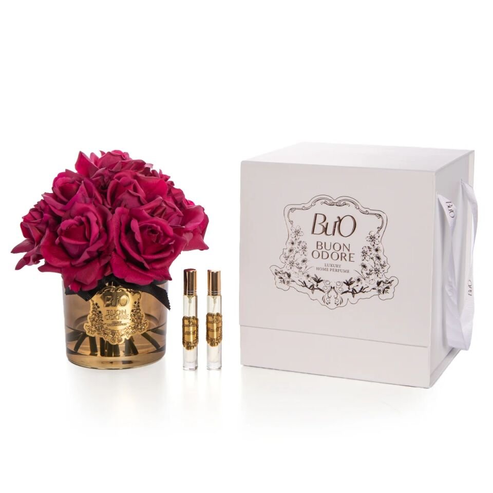 AMBER CAM GOLD 14 GÜL Bordo