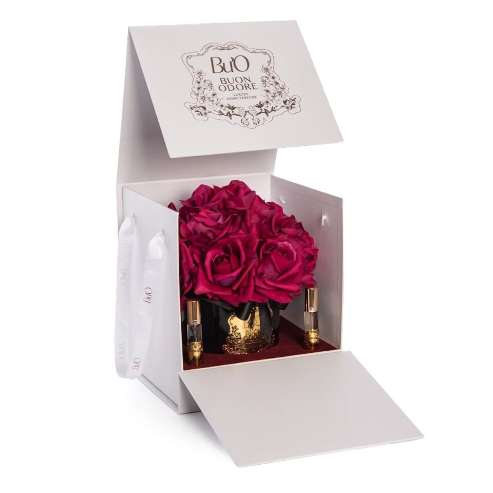 AMBER CAM GOLD 14 GÜL Bordo