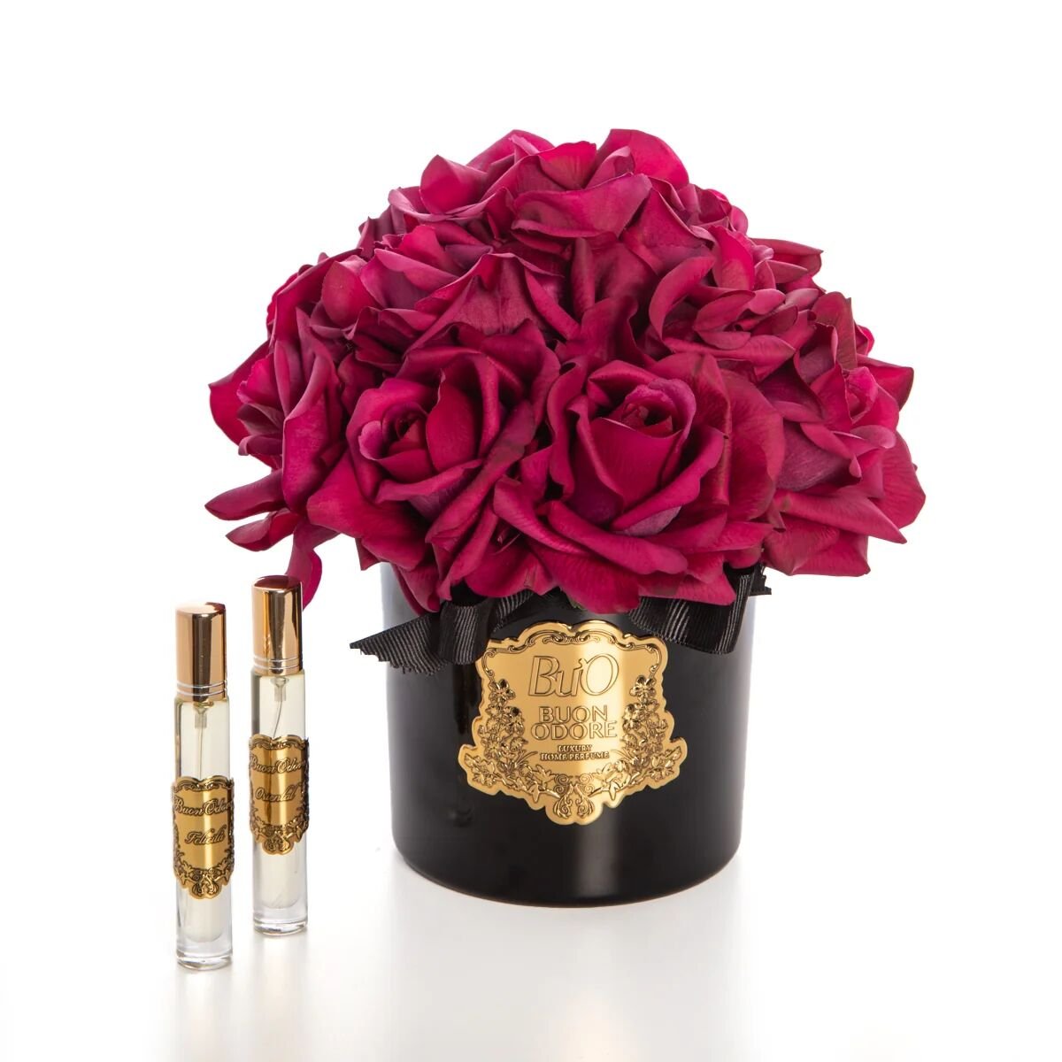 SİYAH CAM GOLD 14 GÜL