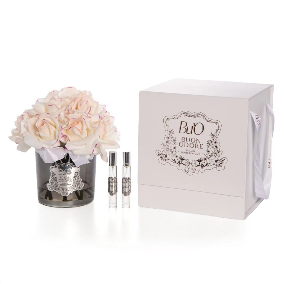 FÜME CAM SILVER 14 GÜL  EV PARFUMU Allıklı