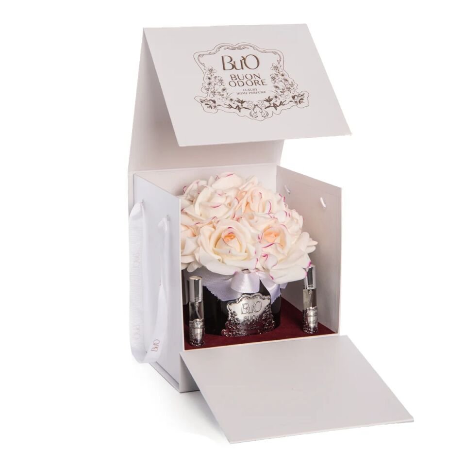 FÜME CAM SILVER 14 GÜL  EV PARFUMU Allıklı