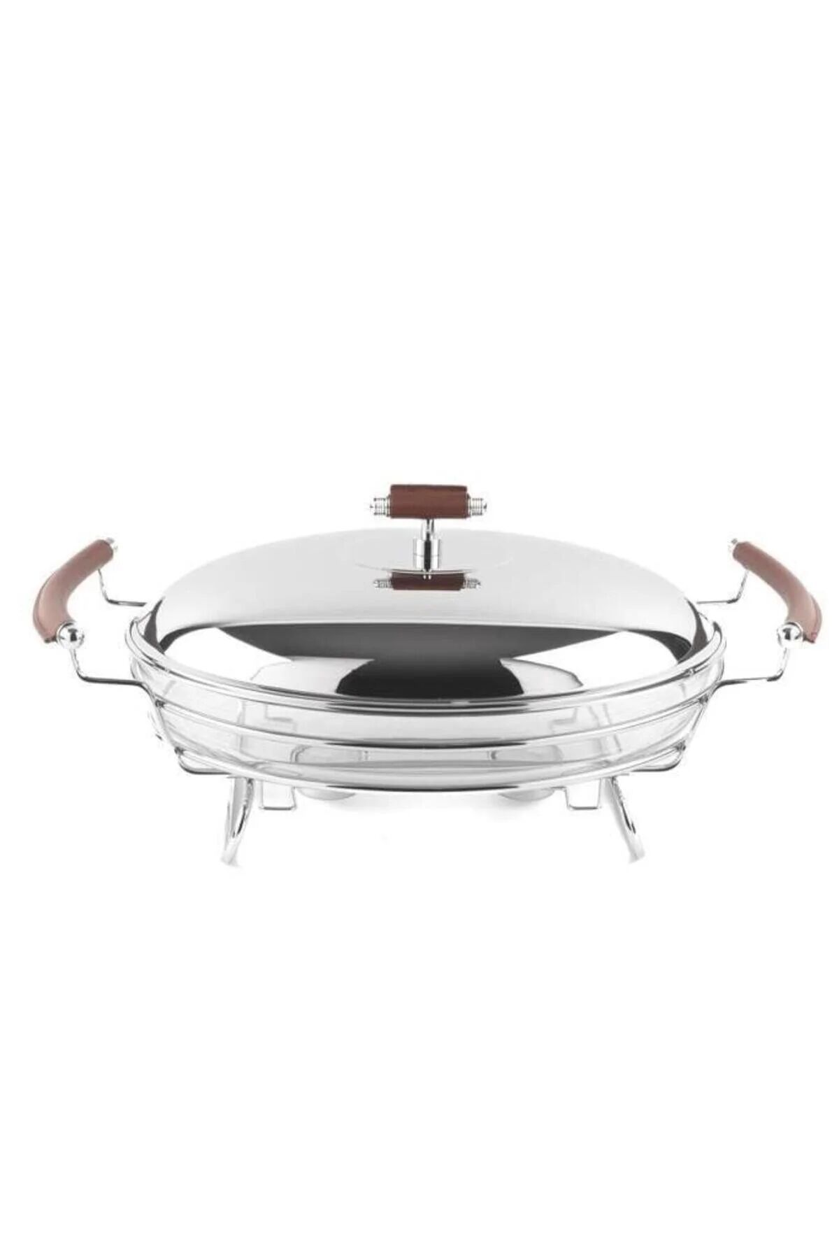 Nappa Cam  Kapaklı Oval Servis 46x30x20cm