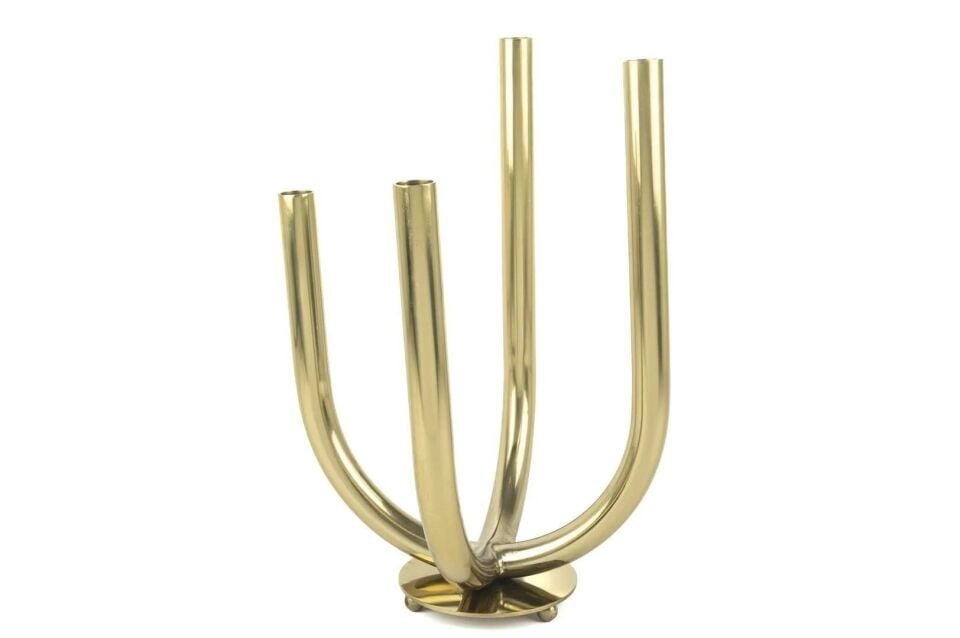 Gold 4 Kollu Şamdan 19x20x40cm