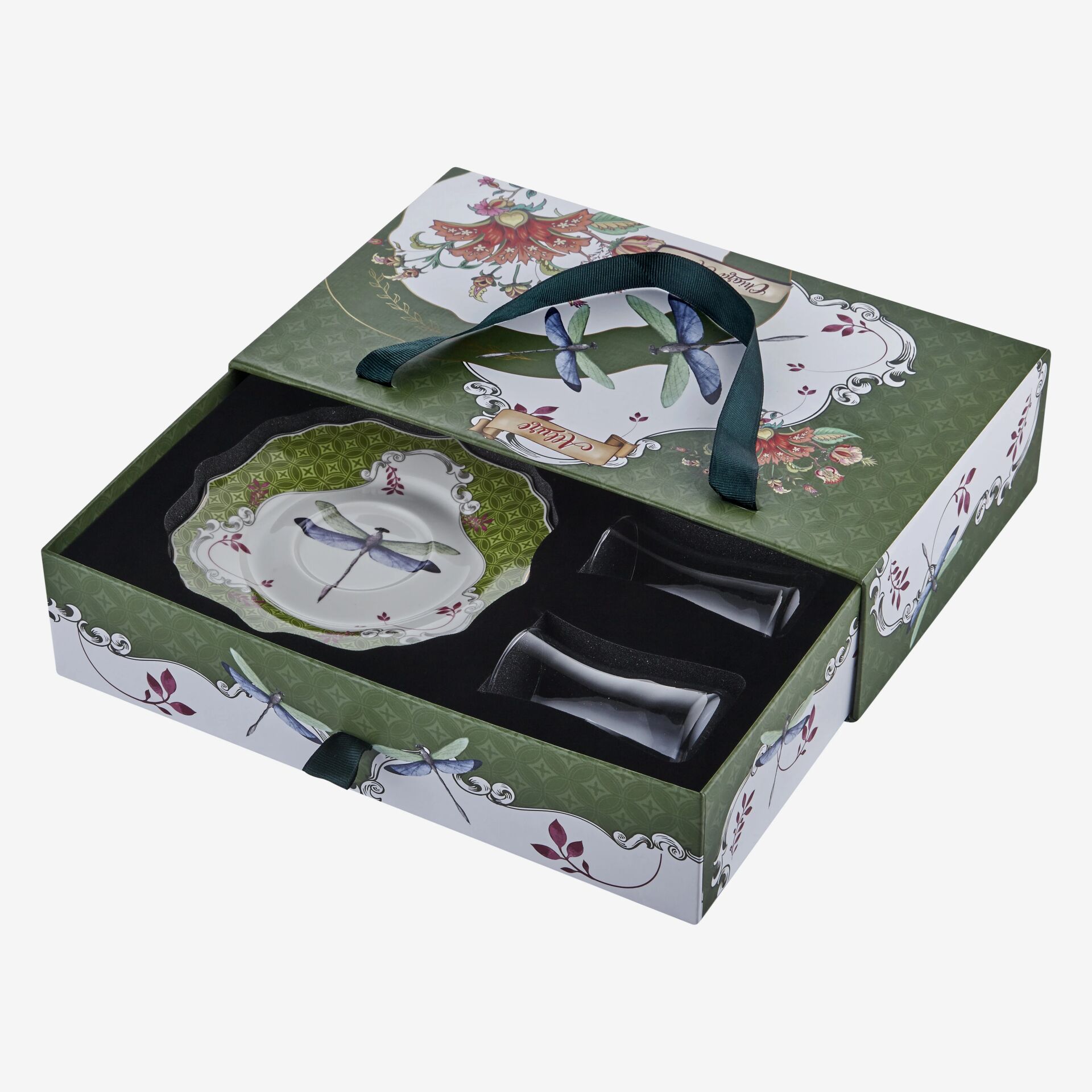 ALLURE 2'Lİ ÇAY TABAĞI SETİ Yeşil