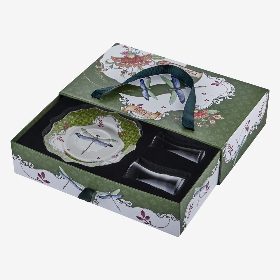 ALLURE 2'Lİ ÇAY TABAĞI SETİ Yeşil