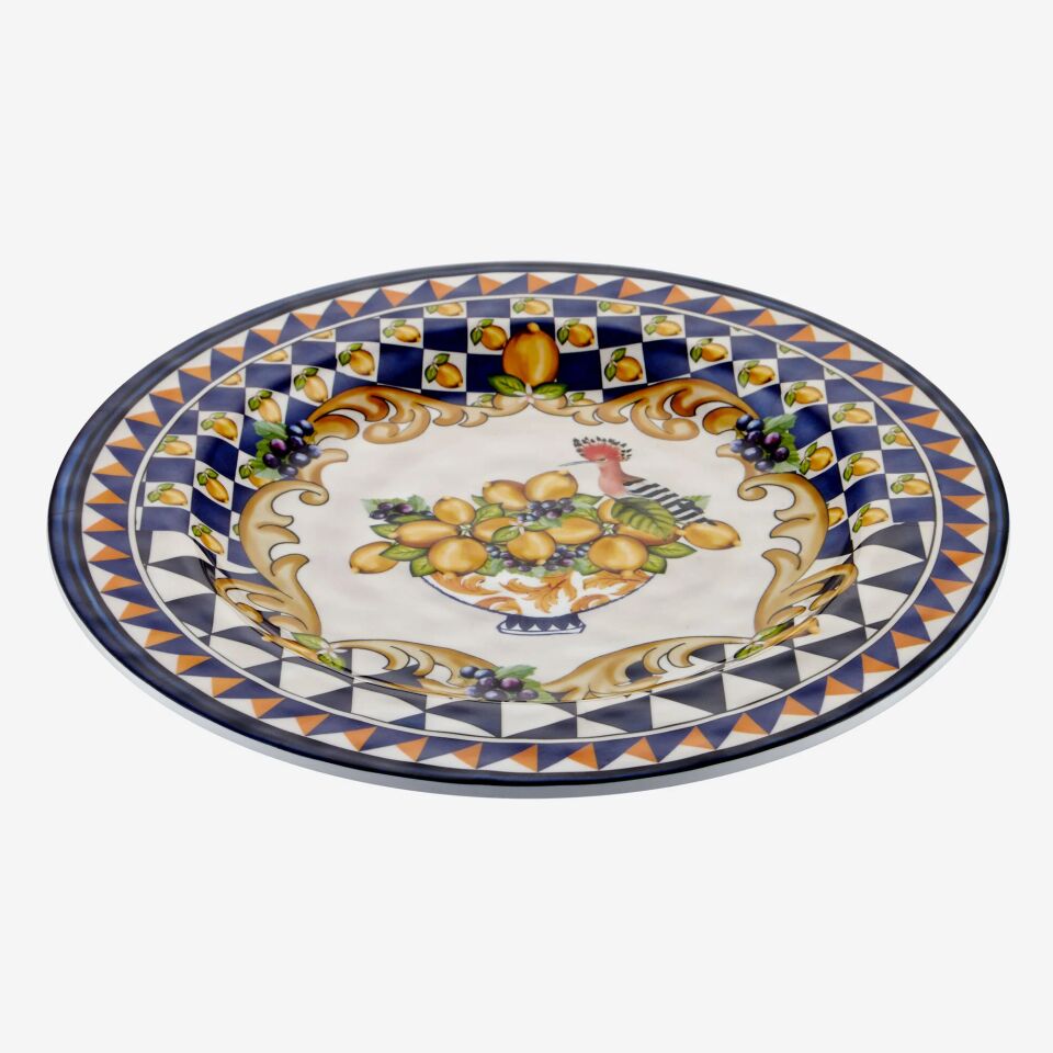 Capri Goblet Desenli Yemek Tabağı