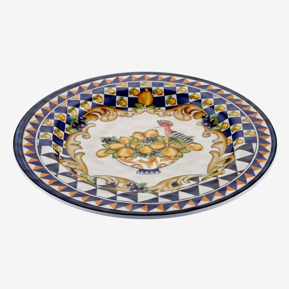 Capri Goblet Desenli Yemek Tabağı
