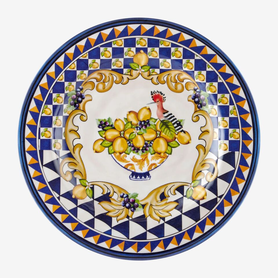 Capri Goblet Desenli Yemek Tabağı