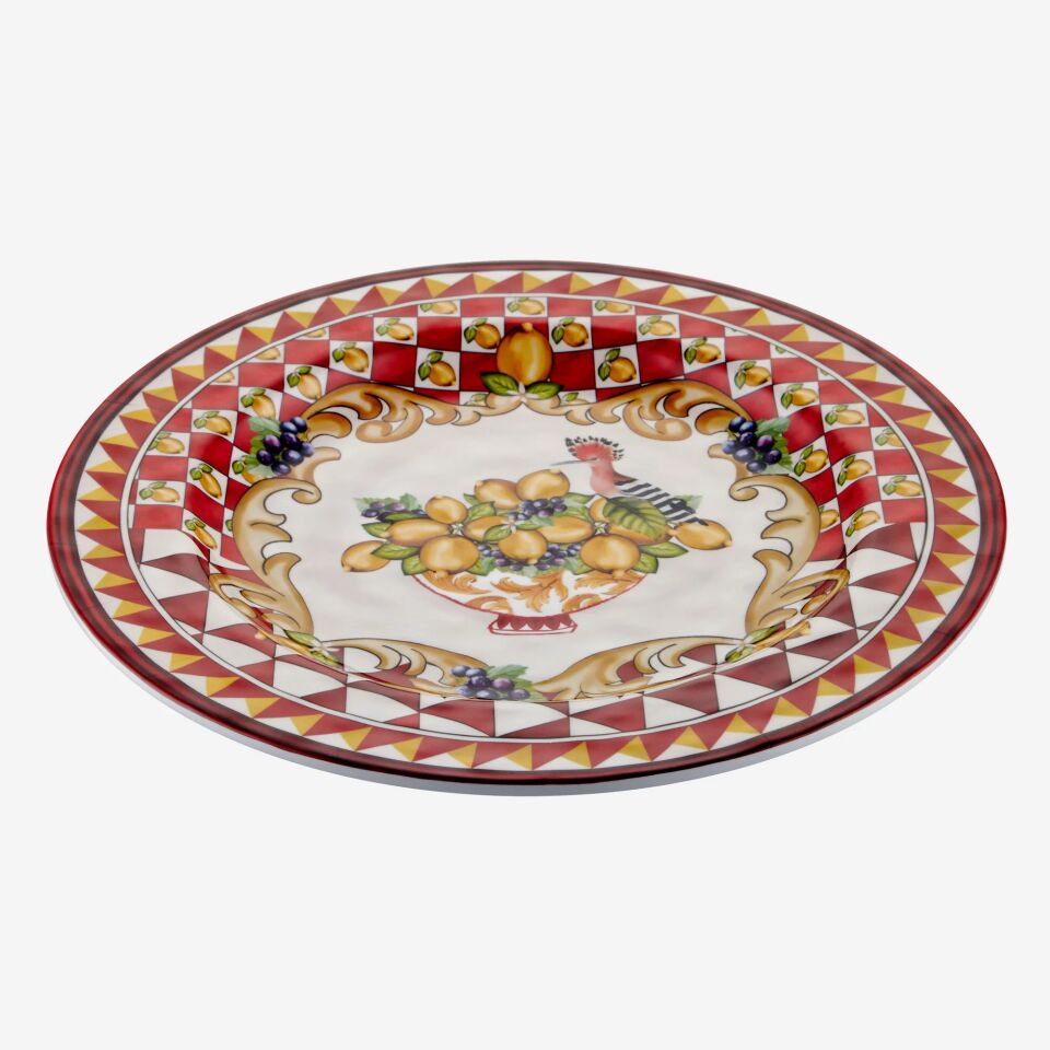 Capri Goblet Desenli Yemek Tabağı