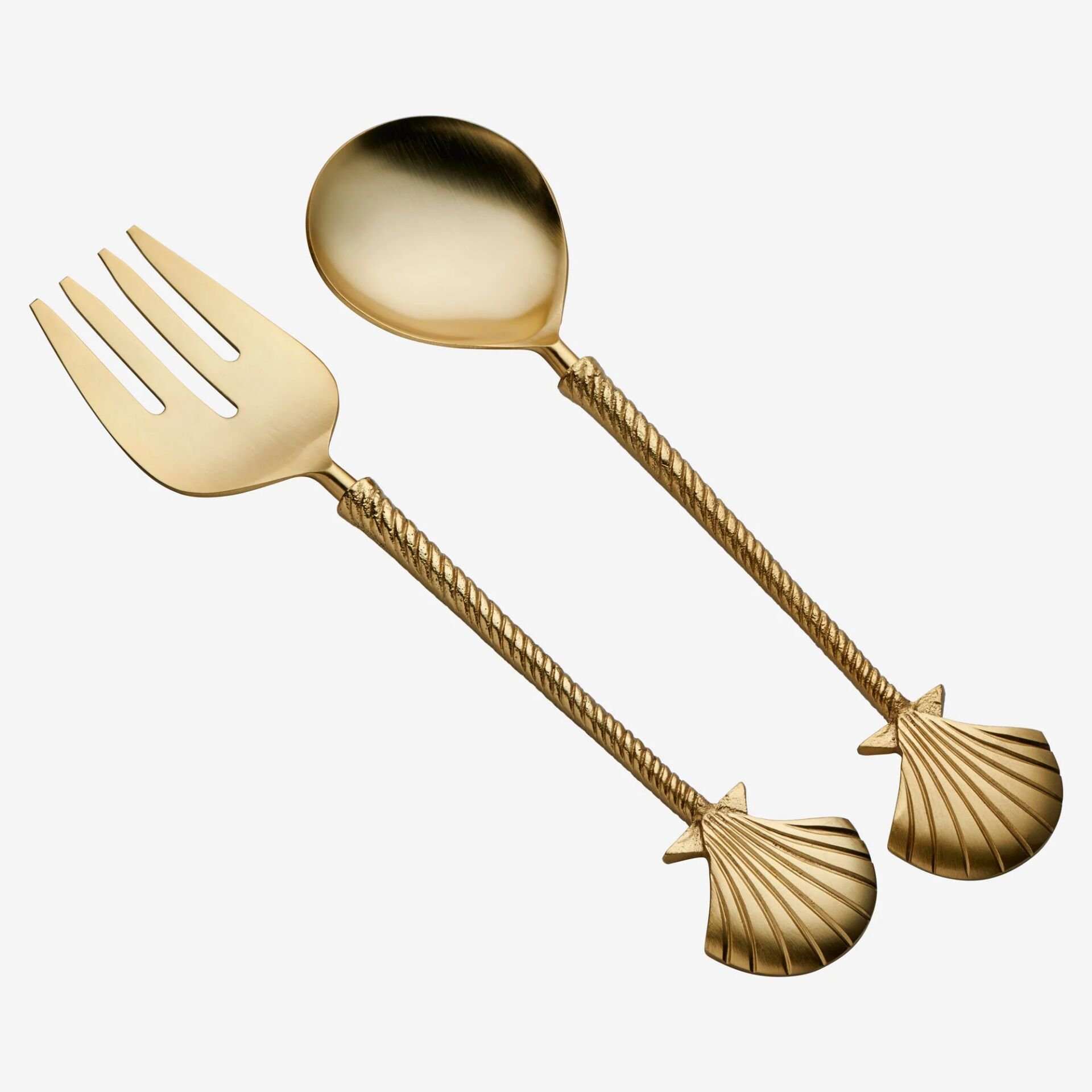 2'li Salata Servis Seti - deniz kabuğu