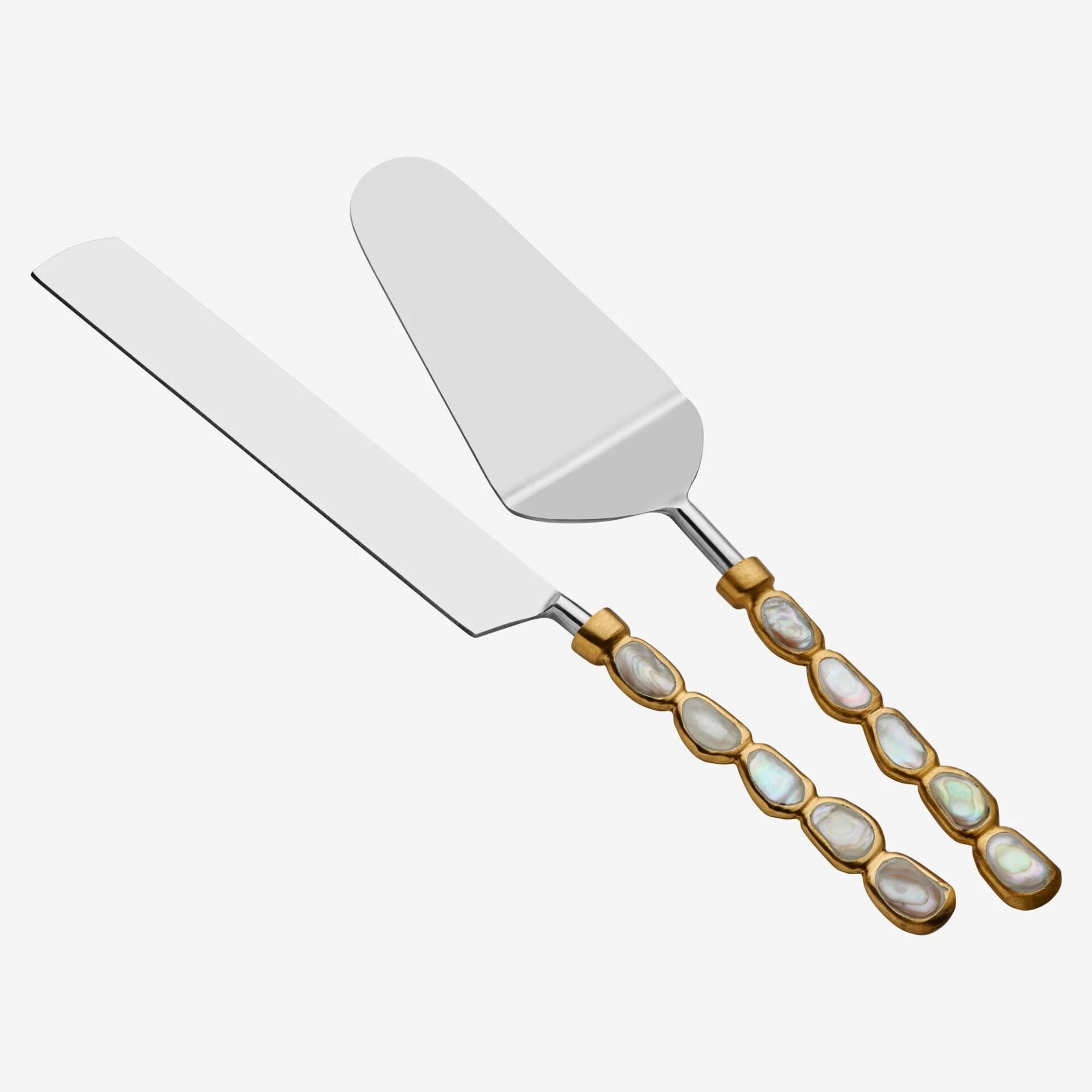 2'li Pasta Servis Seti Sedef Pirinç