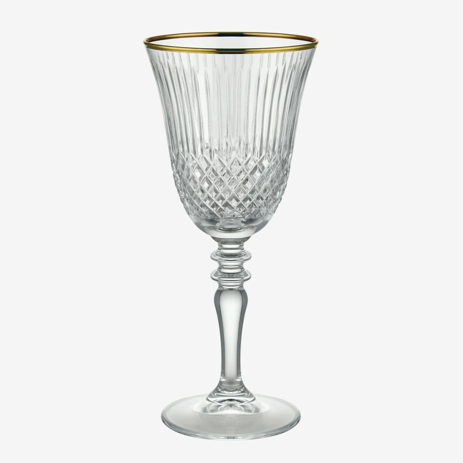 CHIARA ALESSI KRISTAL KESME KADEH ALTIN DEKORLU 270 cc.