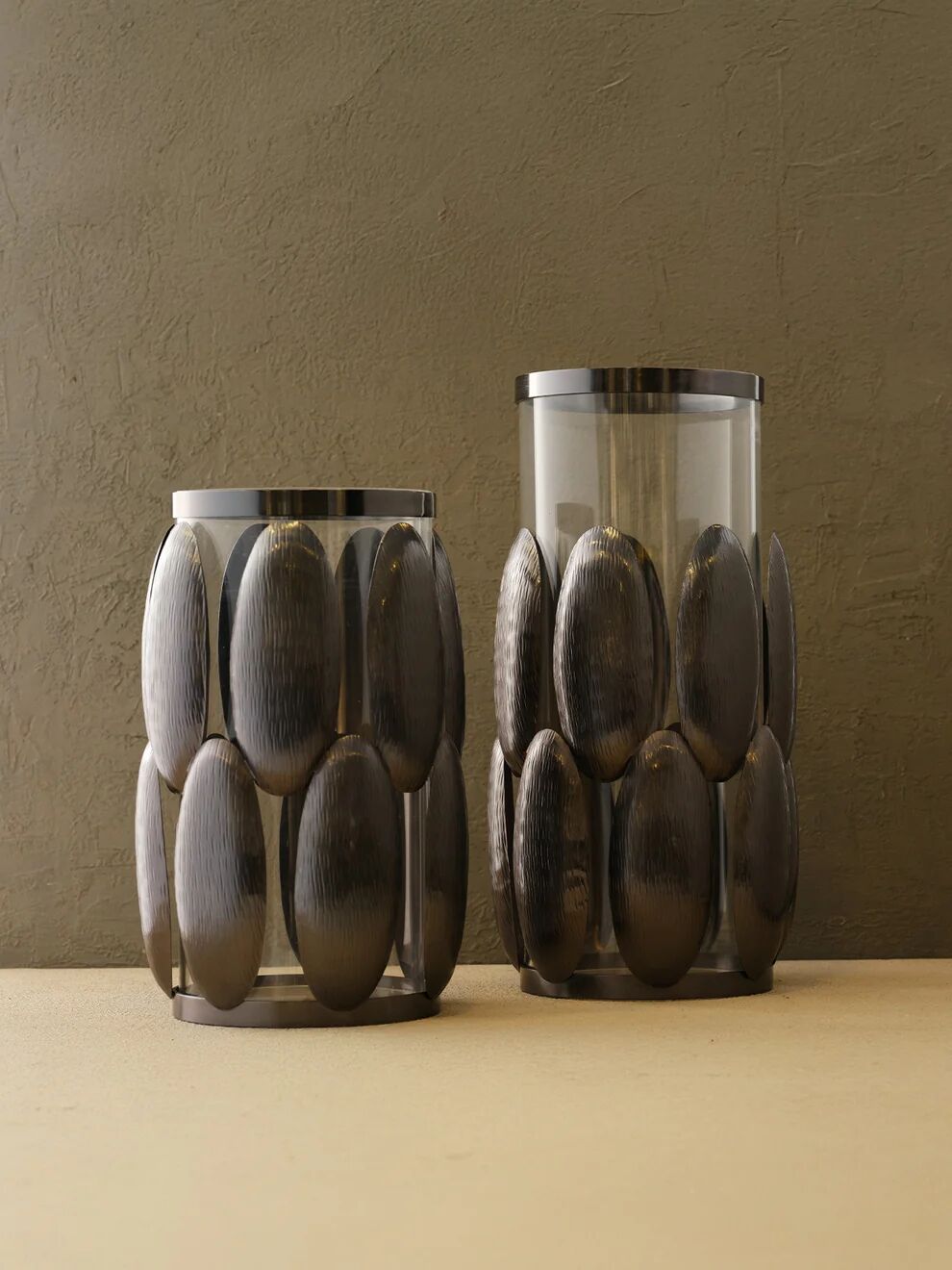 Baze Vazo Titanyum - 20x40cm