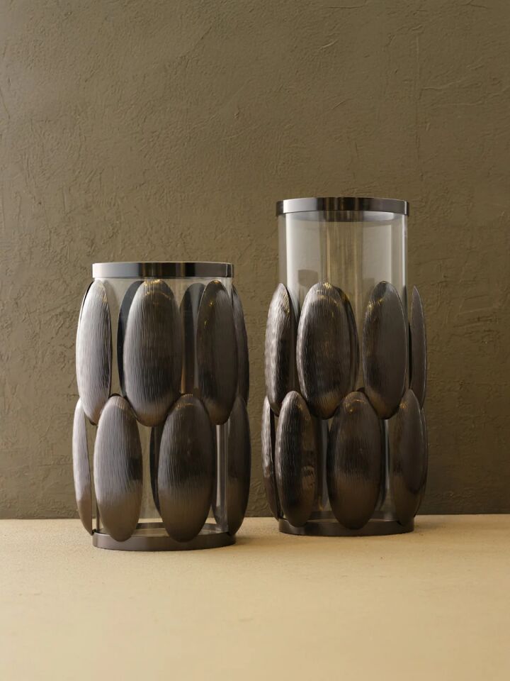 Baze Vazo Titanyum - 20x40cm