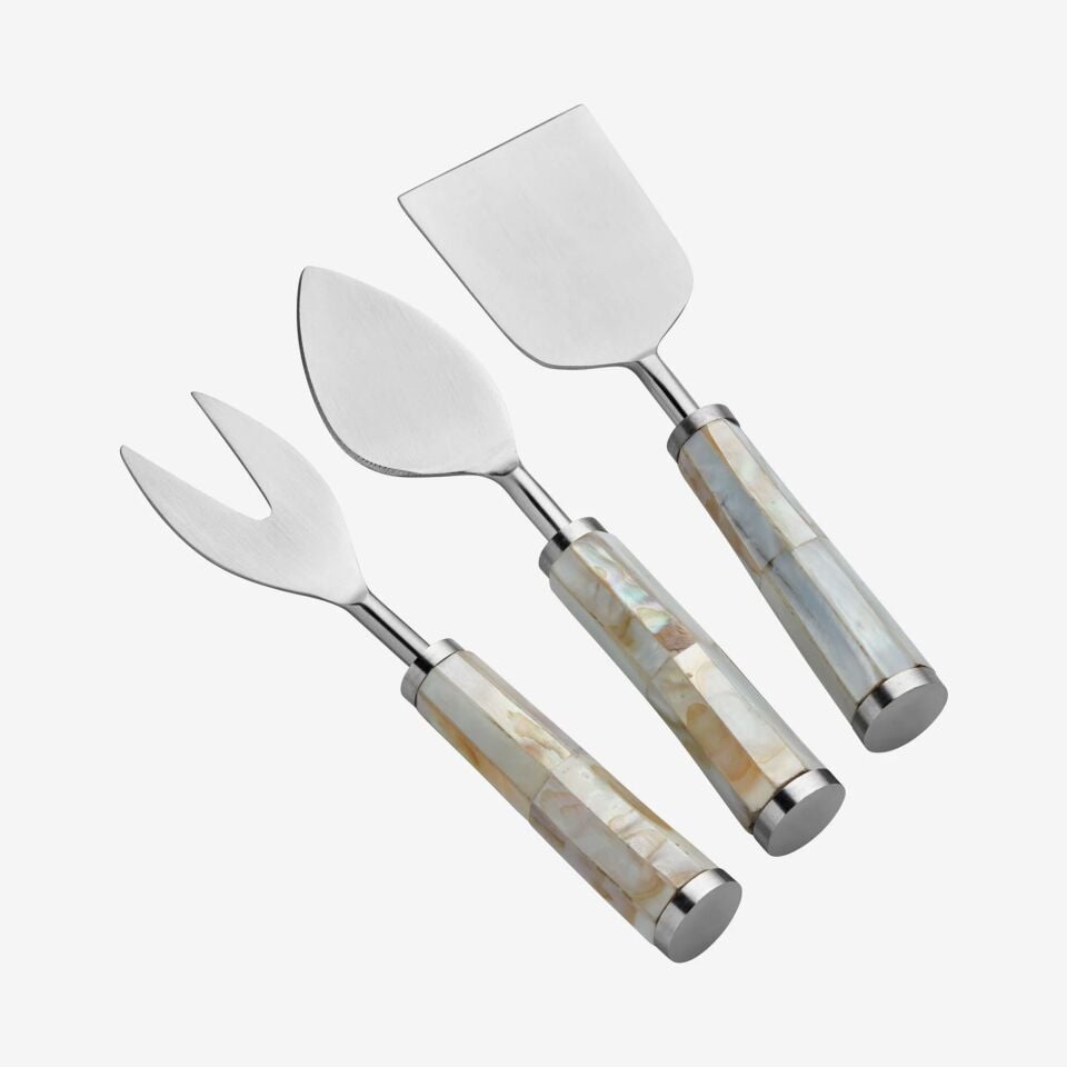 3'lü Peynir Servis Seti Sedefli