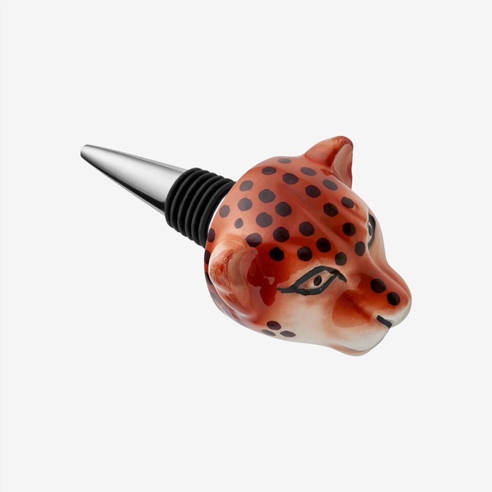 Leopar Figürlü Şişe Tapası