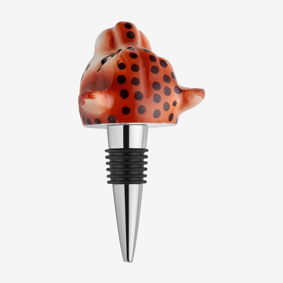 Leopar Figürlü Şişe Tapası