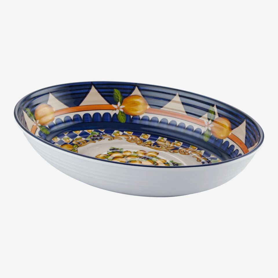 Capri Goblet Desenli Oval Kase