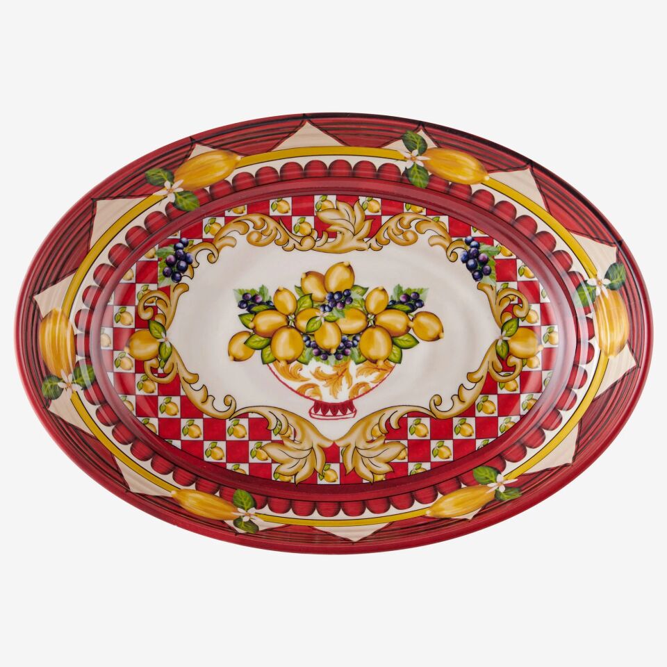 Capri Goblet Desenli Oval Kase