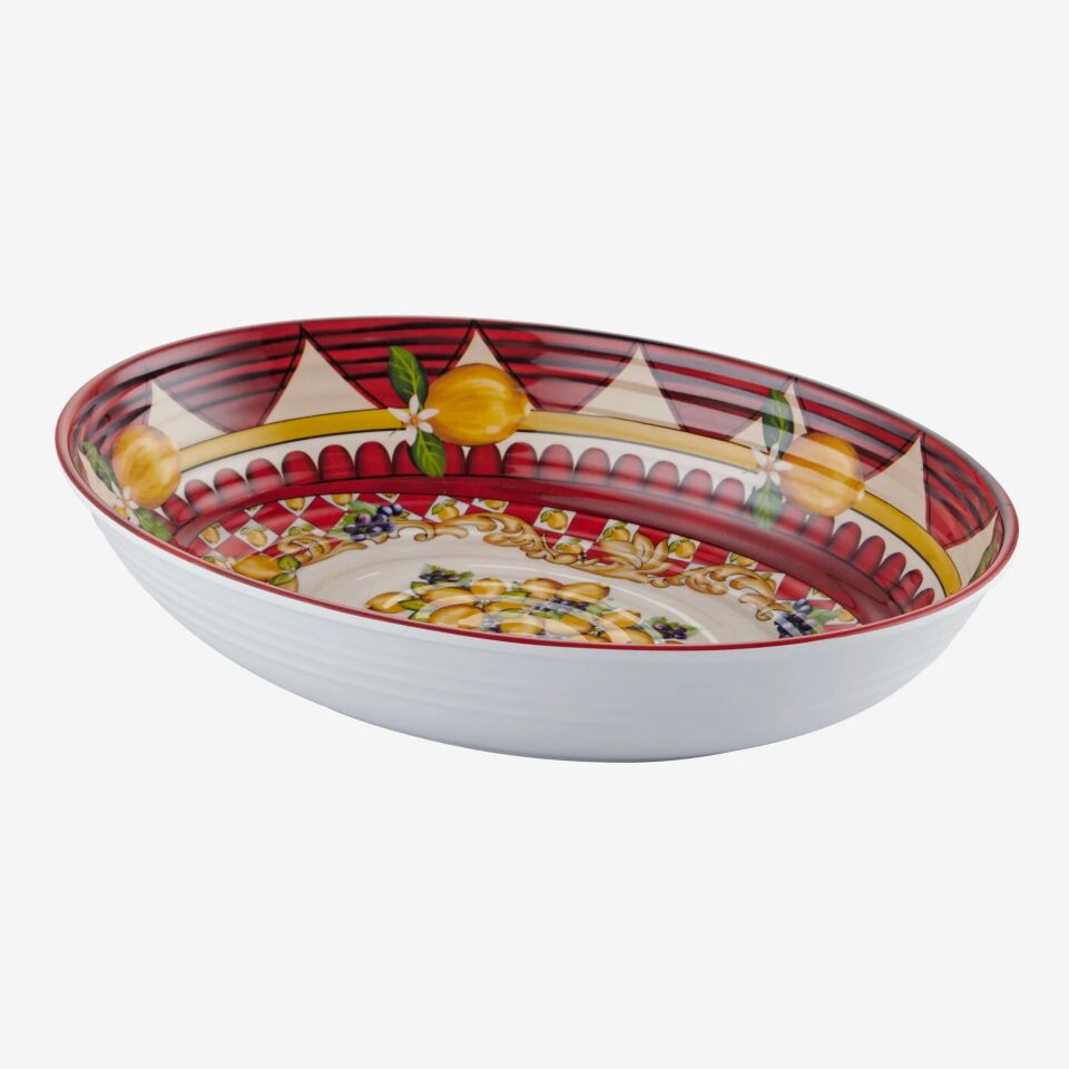 Capri Goblet Desenli Oval Kase