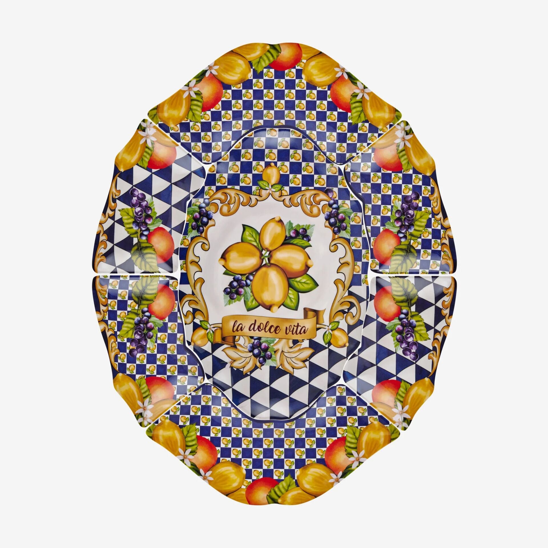 Capri Limon Buketi Meze Tabağı 7'li Set