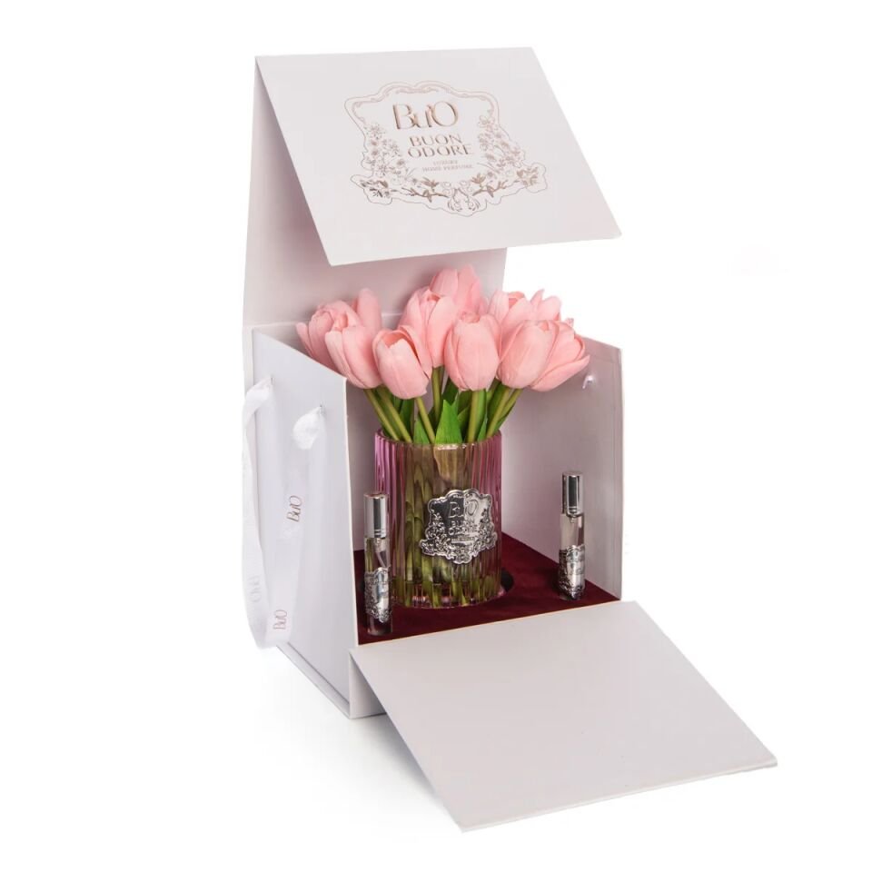 Silver Rozet Lale Luxury Home Perfume