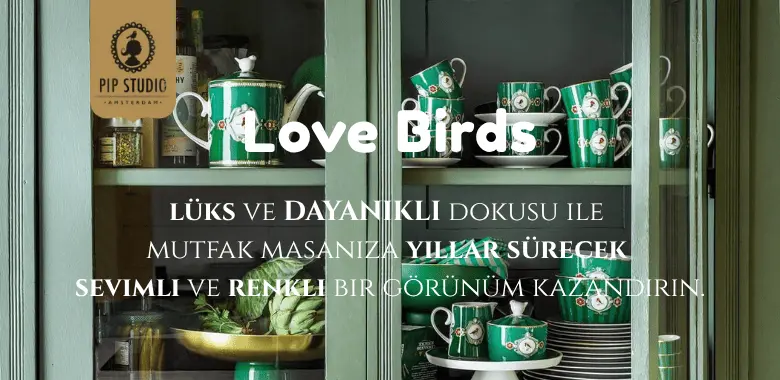 Si Design & Home Pip Studio Love Birds Banner
